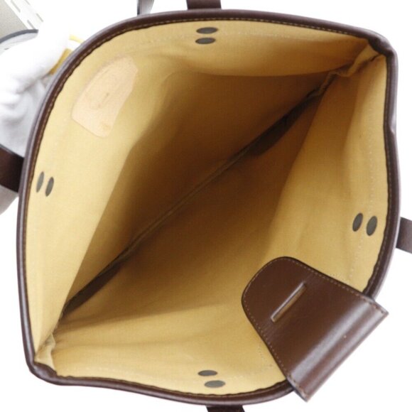 CELINE C Macadam Tote Bag Brown canvas Women - Picture 4 of 8
